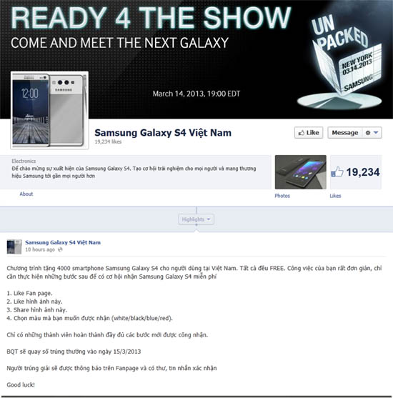 Hàng chục nghìn cư dân mạng 'ăn quả lừa' nhận Samsung Galaxy S4 miễn phí 1
