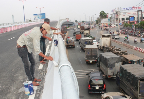 Hình ảnh 2 cầu vượt bằng thép ở Sài Gòn trước ngày thông xe 14