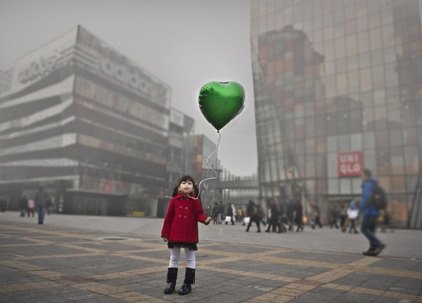 Hình ảnh đẹp trong cơn ô nhiễm khói ở Bắc Kinh 1