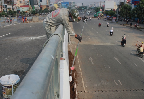 Hình ảnh 2 cầu vượt bằng thép ở Sài Gòn trước ngày thông xe 2