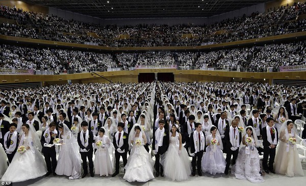 Lễ cưới tập thể của 3.500 cặp đôi tại Hàn Quốc 5